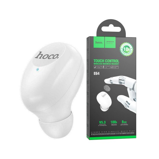 Hoco Bluetooth Earbuds E64 Mini In-ear BT v5.3 White Hoco Bluetooth Earbuds E64 Mini In-ear BT v5.3 White